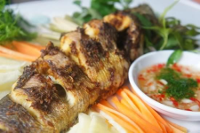 Cá quả nướng giềng mẻ